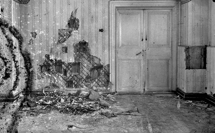 Отсутствие следов штыковых ударов на костях екатеринбургских останков, найденных в 1991 году в Поросенковом логу под Екатеринбургом, кроме, быть может, скелета9